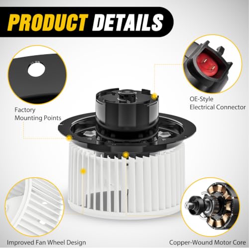 Image of Nilight HVAC Heater Blower Motor for Ford F-250 Super Duty 1999-2007 | Fits F-350 F-450 F-550 Super Duty 1999-2007, Ford Excursion 2000-2005, Replaces 700099