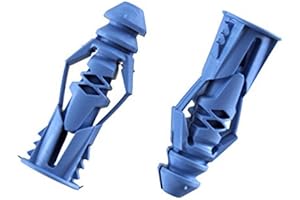 100 Pack Anchor Blue Grip Anchor #10 Zinc Plated Grip Anchor Hanger...