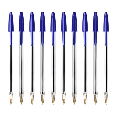 SOMCO Pack of 10 Blue Ballpoint Pens Cover