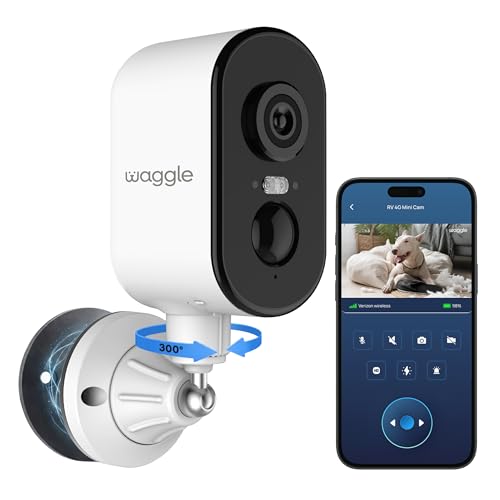 Waggle 4G LTE Cellular Security Camera 2K HD