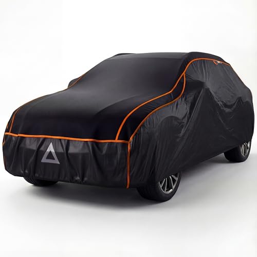 Upgrade4cars Bâche de Protection Voiture Exterieur Anti-Grêle | Housse Auto Universelle pour Été et Hiver | Bache Extérieur SUV - SL (480 × 195 × 150 cm)