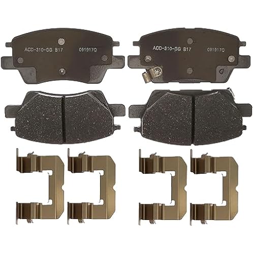 ACDelco Silver 14D1844CH (19381686) Ceramic Front Disc Brake Pad Set