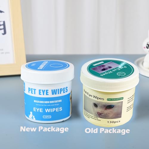 petjanicahome Ohren und Augen Reinigungspads für Hunde & Katzen,Zahnpflege Finger-Pads, Zahnreinigungstücher 130 Stück