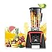 Blendery Miksery 2200W Roboty Kuchenne Smoothie Maker Ze Szklanym Dzbankiem Profesjonalny Mikser Elektryczny, 4 Ostre Ostrza Ze Stali Nierdzewnej do Owoców, 45000 Obr./min