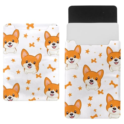 Housse pour ordinateur portable 13,8 x 10,2 pouces Motif dessin animé Corgis