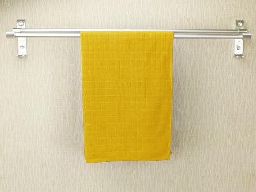 gryeer 8er-Set Microfaser Geschirrtücher, weiche, super saugfähige und fussel freie Küchentücher, 45 x 65 cm (Gelb)