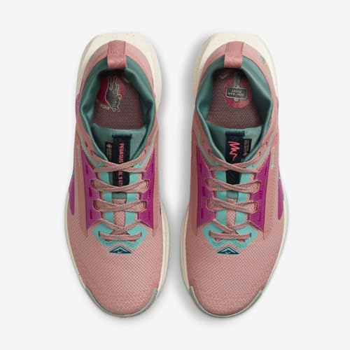 Nike Pegasus Trail 5 Gore-TEX Women's Waterproof Trail Running Shoes (FQ0912-600, Red Stardust/Bicoastal/Vivid Grape/Green Frost) Size 7.5