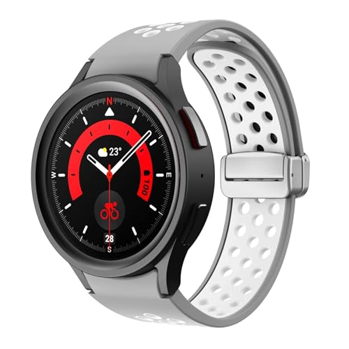 Correa de silicona con hebilla magnética para Samsung Galaxy Watch 6 y 5 Pro
