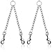 2 Pieces Heavy Duty Metal Double Dog Leash Coupler,YuCool Chew Proof Tangle Free Dual Pet Dog Leash Extension Splitter Lead for 2 Dogs for Walkingï¼ˆSliverï¼‰