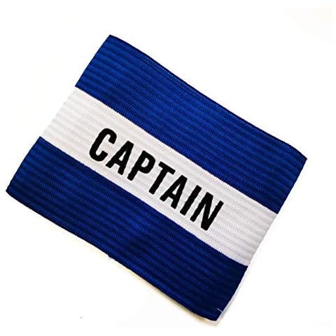 Fitness Health Football Band Soccer Captain's Armband Design Captain Band for Adult and Youth, 4 Colours Available for Multiple Sports (Blue) Cover