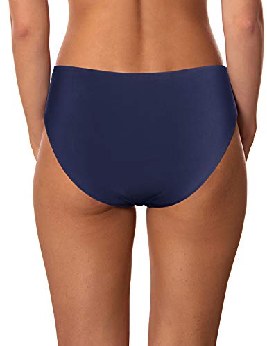 Ocean Blues Women'S Navy Blue Strappy Bikini Bottoms Basic Bathing Suit Size Medium thumb #2
