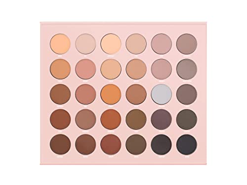 W7 Just Mattes Pressed Pigment Palette - 30 Natural Nude Colors - Flawless Long-Lasting Every Day Vegan Makeup #TOP2