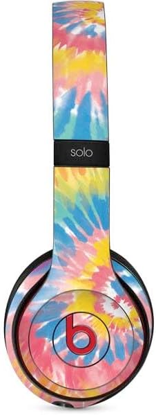 Skinit Decal Audio Skin Compatible with Beats Solo 3 Wireless - Rainbow Tie Dye Design