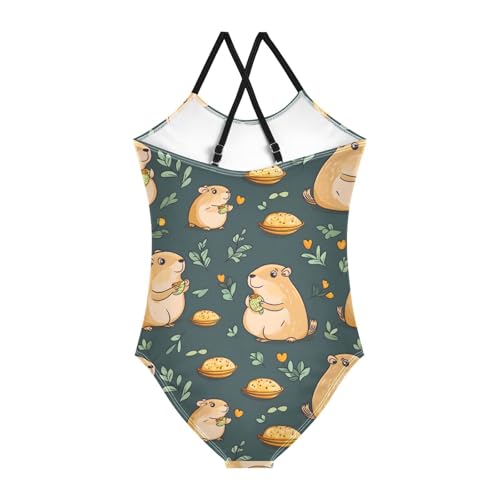 Mouse Pattern Girls One Piece Swimsuits Quick Dry Beach Swimwear Bathing Suit2