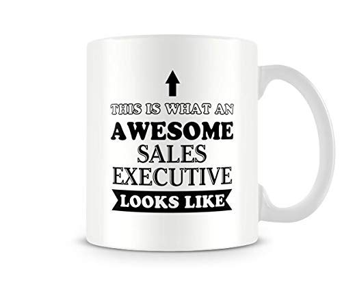 VIGAT Awesome Sales Executive - Printed Funny Mug - Great Gift/Present Idea by Behind The Glass