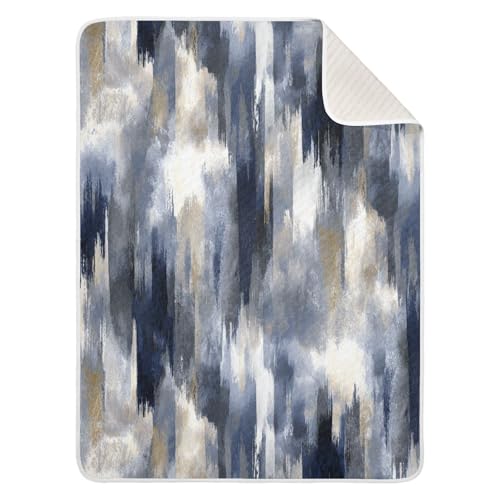 Kigai Watercolor Baby Blanket for Boys Girls Swaddle Blankets Soft Cozy Receiving Blanket Nursery Crib Blankets for Toddler Newborn, 30 x 40 Inch