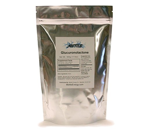 Image of D-Glucuronolactone Powder, Pure Supplement - 500 Grams - Mettle Energy