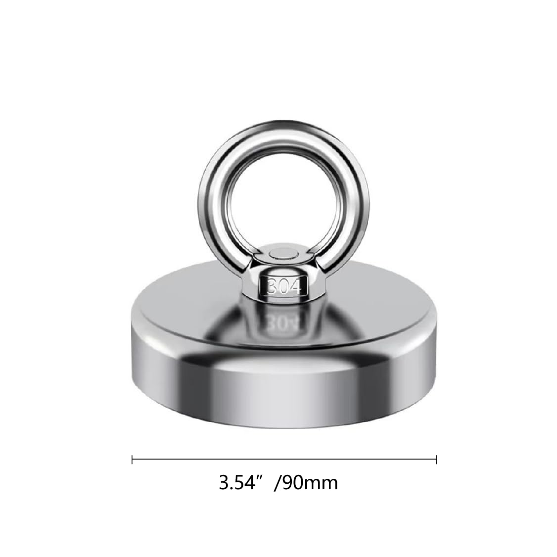 Fishing Magnet,700 lb Pull Strong Magnets Heavy Duty Big Rare Earth Magnet,3.54” Large Magnet for Remover,Super Neodymium High Power Magnet with Handle for Tag,Lifting and Pick up