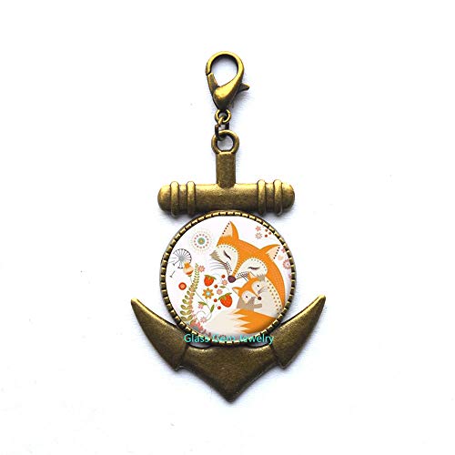 Preisvergleich Produktbild Q0255 Schmuckanhänger, Fuchs, Anker, Reißverschluss, Karabinerverschluss, Anime, Anker, Geschenk, Geschenk, Anker, Q0255