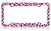 Pink Leopard Plastic License Plate Frame