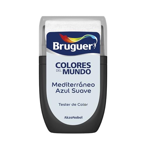 Bruguer Tester Colores del Mundo Pintura para paredes monocapa Mediterráneo Azul Suave