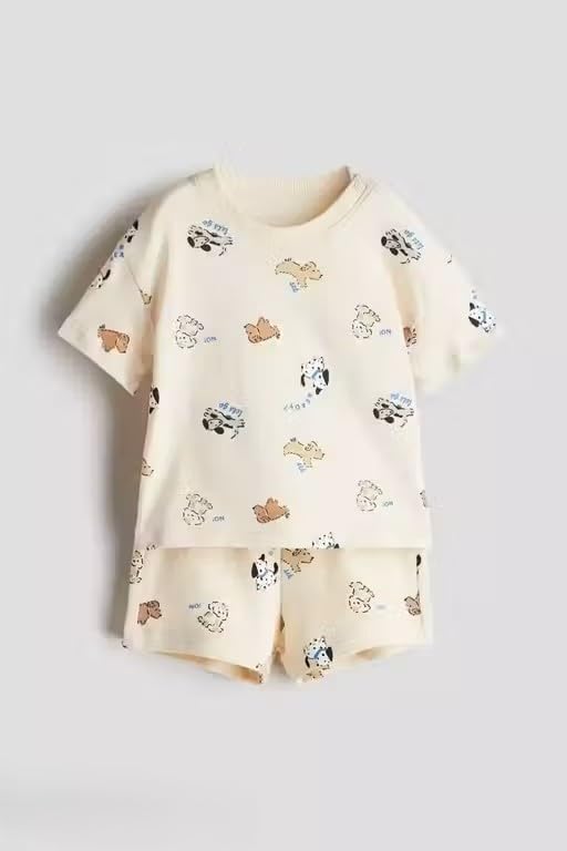Image of Baby Boys Cotton blend dress for summer season and all seasons ||Yellow baba suit,a,p