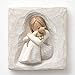 Willow Tree Comfort, an Embrace of Comfort and Love, an Expression of Friendship and Love of Cats in Carved Bas-Relief, Sculpted Hand-Painted Plaque