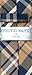 Vesuvio Napoli Narrow NeckTie Skinny Navy Brown White PLAID Men's 2.5