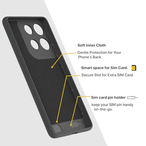 Image of Pikkme Back Cover for Motorola Moto G86 Power 5G Camera Protection 3D Hexa Cube Design Silicone Protective Bumper Case (Grey)