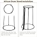 Homar Djembe Stand Portable Lightweight Carbon Steel Support Frame For 8.5