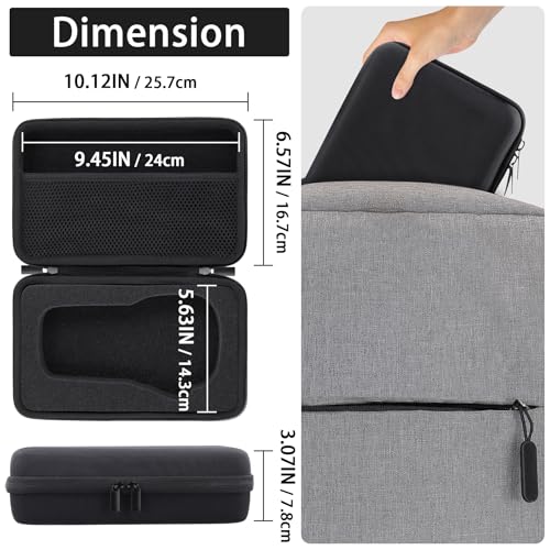 co2CREA Hart Reiseschutzhülle Etui Tasche für Dymo LabelManager 160 / LabelManager 280 Tragbares Beschriftungsgerät, Nur Tasche