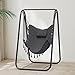 G TALECO GEAR Hammock Chair with Stand,Heavy-Duty and Rustproof Hanging Chair with Stand,Hammock Swing Chair Stand,for Indoor Outdoor Patio Yard Garden Porch (Grey)