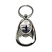 GRAPHICS & MORE Nuclear Submarine at Sea - Chrome Plated Metal Spinning Oval Design Bottle Opener Keychain Key Ring