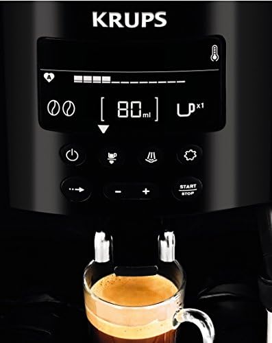 Krups EA8150 Kaffeevollautomat Essential Espresso | 1450 Watt | 1,7 Liter  Wassertank | 15 bar | LCD-Display | 3 Temperaturstufen + 3 Mahlgrade |  Schwarz - Amazon.de