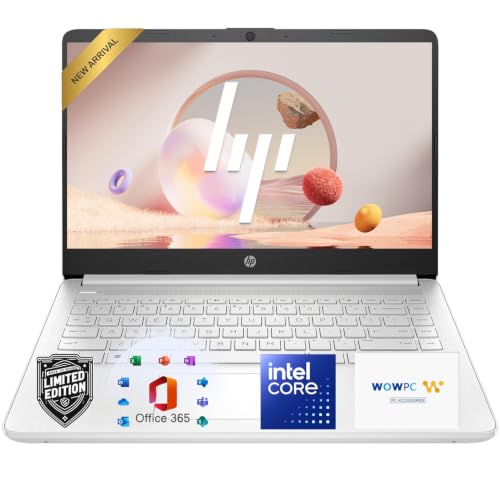 Image of HP 14 Essential Laptop Computer, 2026 Edition, 4GB DDR5 RAM, 128GB SSD, Intel N150 CPU, Long Battery Life, 1TB Cloud Storage, Windows 11 with Microsoft 365