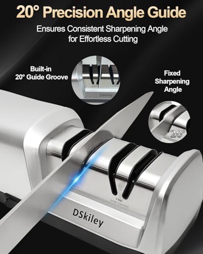 2-Stage Electric Diamond Knife Sharpener with 20° Angle — view 3