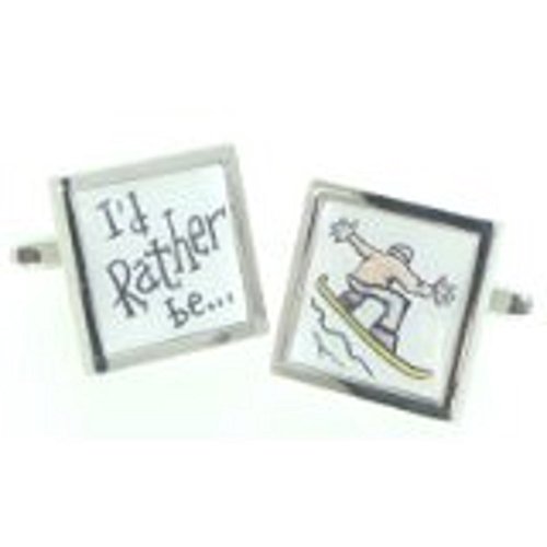 Mancuernillas para Hombre GTR Rhodium Plated