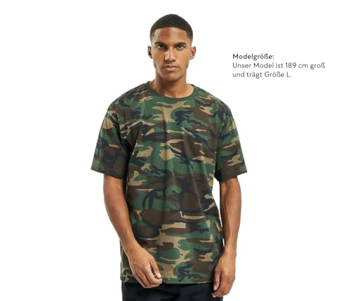 Image of Brandit Camo T-Shirt | Made from pure cotton in camo pattern. With crew neck and short sleeves.