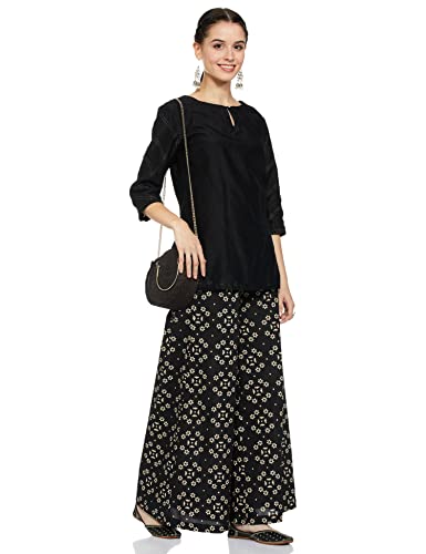 Image of Amazon Brand - Myx Women Loose Mid Rise Palazzo (Available in Plus Sizes)