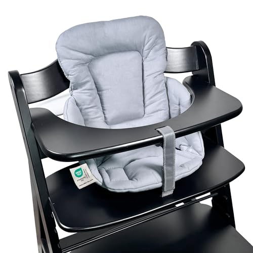LaLoona Sitzverkleinerer für Hochstuhl Hauck Alpha/Beta - Baby Sitzpolster beschichtet & abwaschbar, OEKO-TEX Standard 100 geprüft, maschinenwaschbar - Grau LaLoona Sitzverkleinerer für Hochstuhl Hauck Alpha/Beta - Baby Sitzpolster beschichtet & abwaschbar, OEKO-TEX Standard 100 geprüft, maschinenwaschbar - Grau