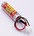 Zivases (2 Pack) 3.6V ER6C AA PLC Battery 1800mAh for FX F2-40BL PLC with White Plug Lithium Battery
