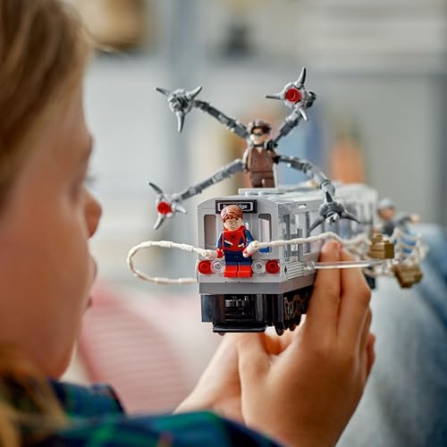 LEGO Marvel Spider-Man vs. Doc Ock Subway Train Scene - Action Figures Kids Toy - Spider-Man Building Toy for Boys & Girls, Ages 9+ - Marvel Collectible with 4 Minifigures - Birthday Gift Idea- 76321 image 2
