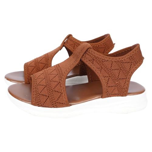 Sandalias de mujer elegantes y resistentes con cuña para un estilo sofisticado 5