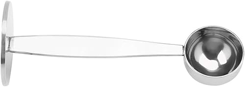 Miniatura 3 de Cuchara de café de acero inoxidable, cuchara de polvo de grano de café, cuchara de grano de café de doble propósito, cuchara de café, medición de