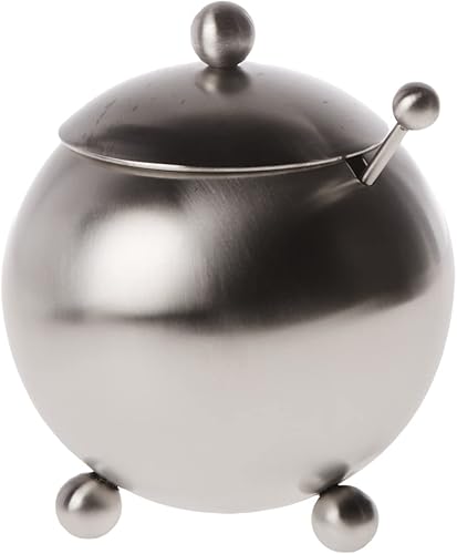 Cuisinox Azucarero con patas de acero inoxidable con cuchara acero inoxidable satinado 14 onzas