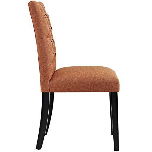 Modway-MO-Duchess-Modern-Tufted-Button-Upholstered-Fabric-Parsons-Dining-Chair-Orange Modway MO Duchess Modern Tufted Button Upholstered Fabric Parsons Dining Chair Orange