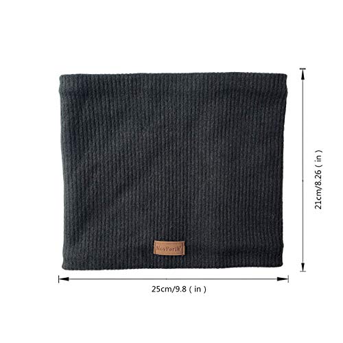 Bufanda de cuello de forro polar NovForth de doble capa estilo infinito para invierno 6