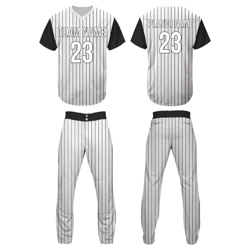 Uniforme de Béisbol SGS Custom Lines, camiseta personalizada de manga corta y sin mangas para unisex