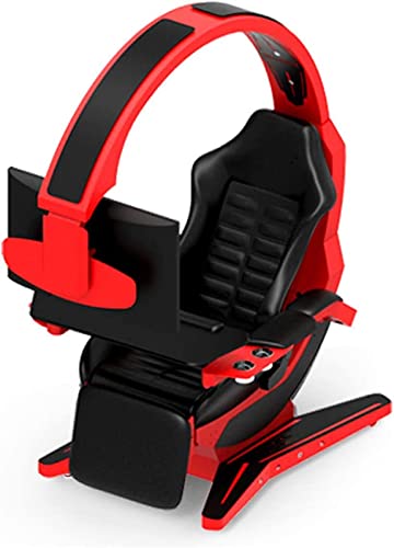 GAMVDOUT Game Competitive Chair Computer Game Chair Video Game Chairs Gaming Chair Ergonomic Computer Cockpit Can be Equipped with Multiple Screens (B)
