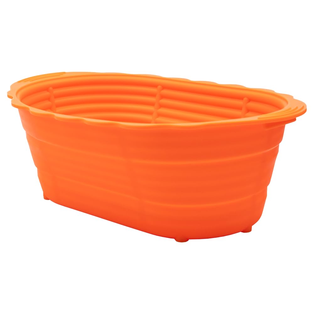 Cultures for Health Banneton - Cesta de silicona a prueba de pan, juego completo de dos unidades, redonda de 22,8 cm y ovalada de 25,4 cm, ideal para hornear masa madre y pan, fácil de limpiar